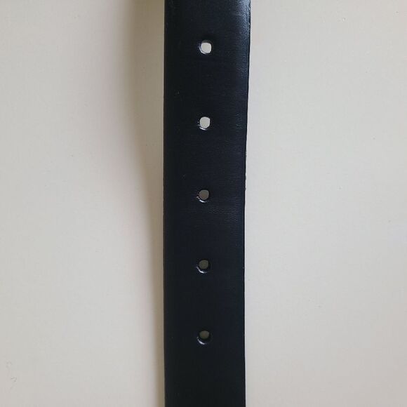 joseph abboud full grain italian leather black belt 42" - Picture 3 of 8
